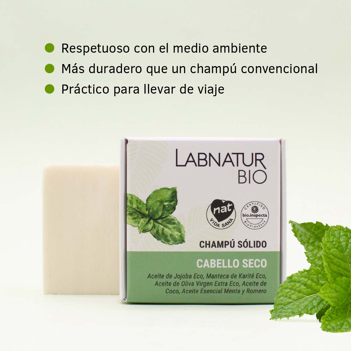Champú Sólido para Cabello Seco Labnatur Bio 75 g | Jojoba y Karité | Hidratación y Nutrición | Vegano_2