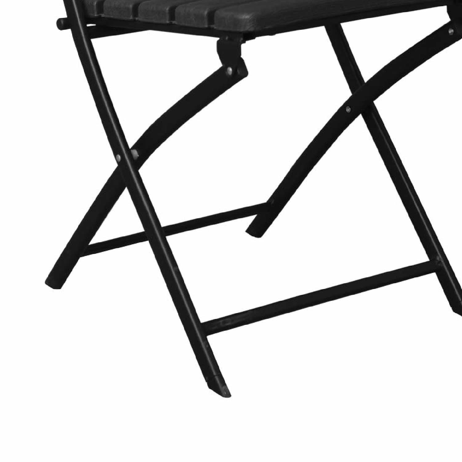 Pack 2 Sillas Plegables Efecto Madera Negro 55x46x81cm 7house_4