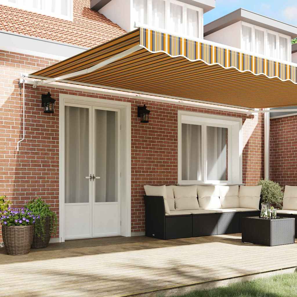 Toldo Retráctil Multicolor 500 X 350 Cm Tela Y Aluminio_2