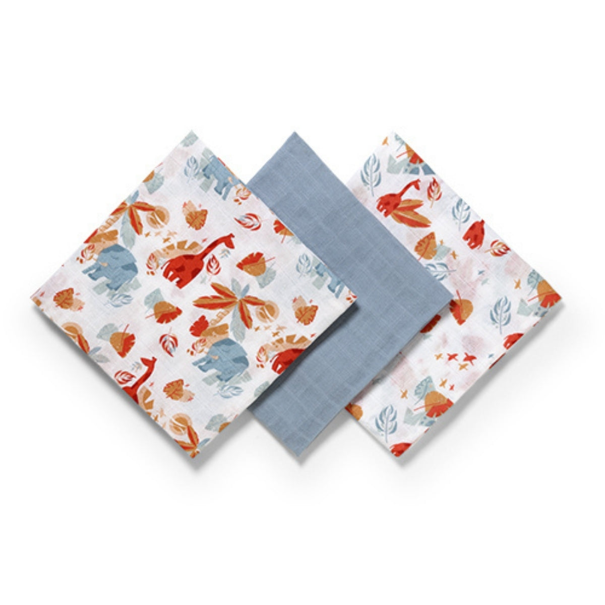 Babyono Pack 3 Muselinas Natural Algodón 70x70 Cm | Suavidad Imprescindible Para Cada Día_2