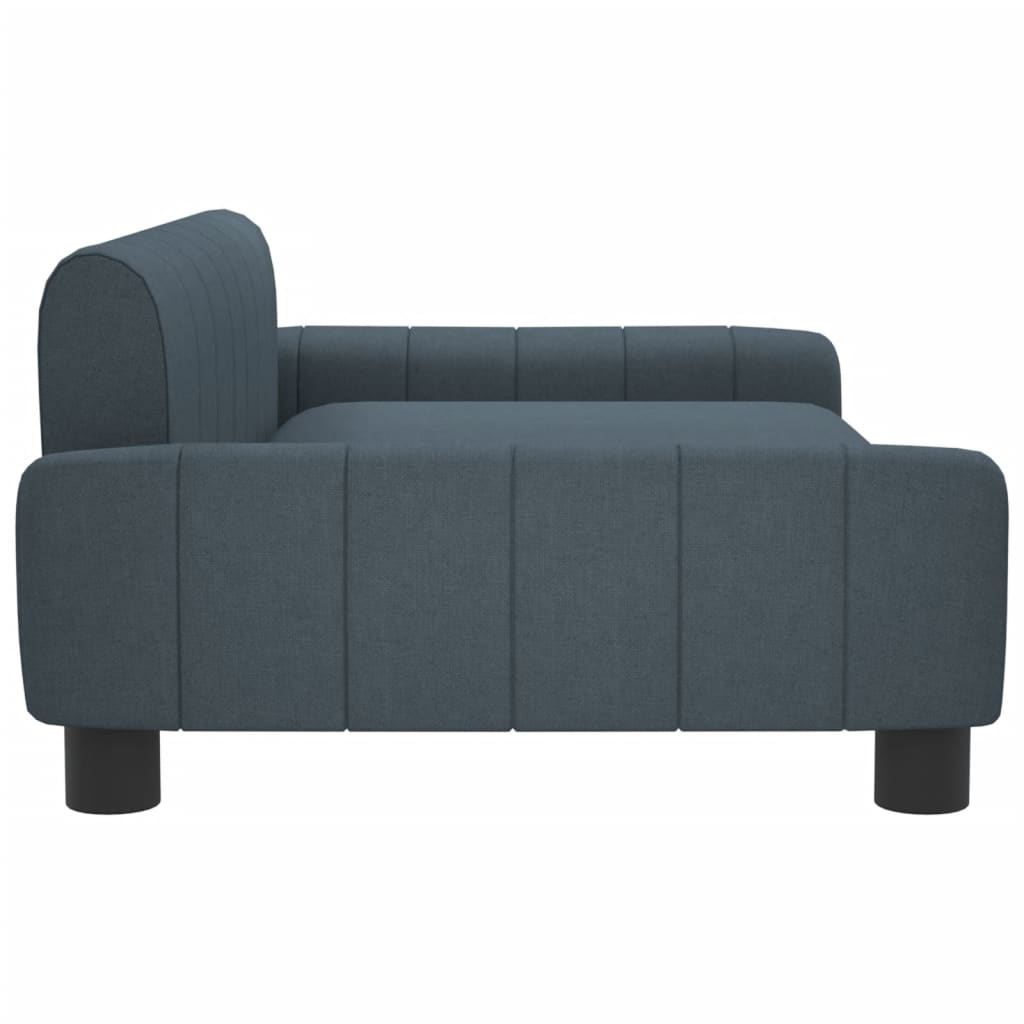 Cama Para Perros De Tela Gris Oscuro 90x53x30 Cm / Vetonek_2