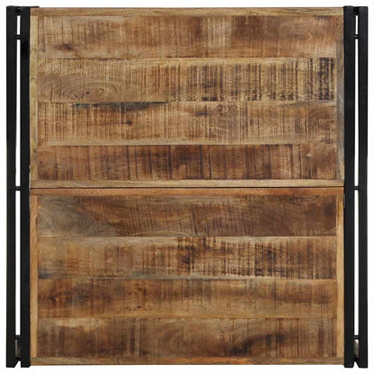 Mesa De Centro 80x80x35 Cm Madera Maciza De Mango Rugosa_2