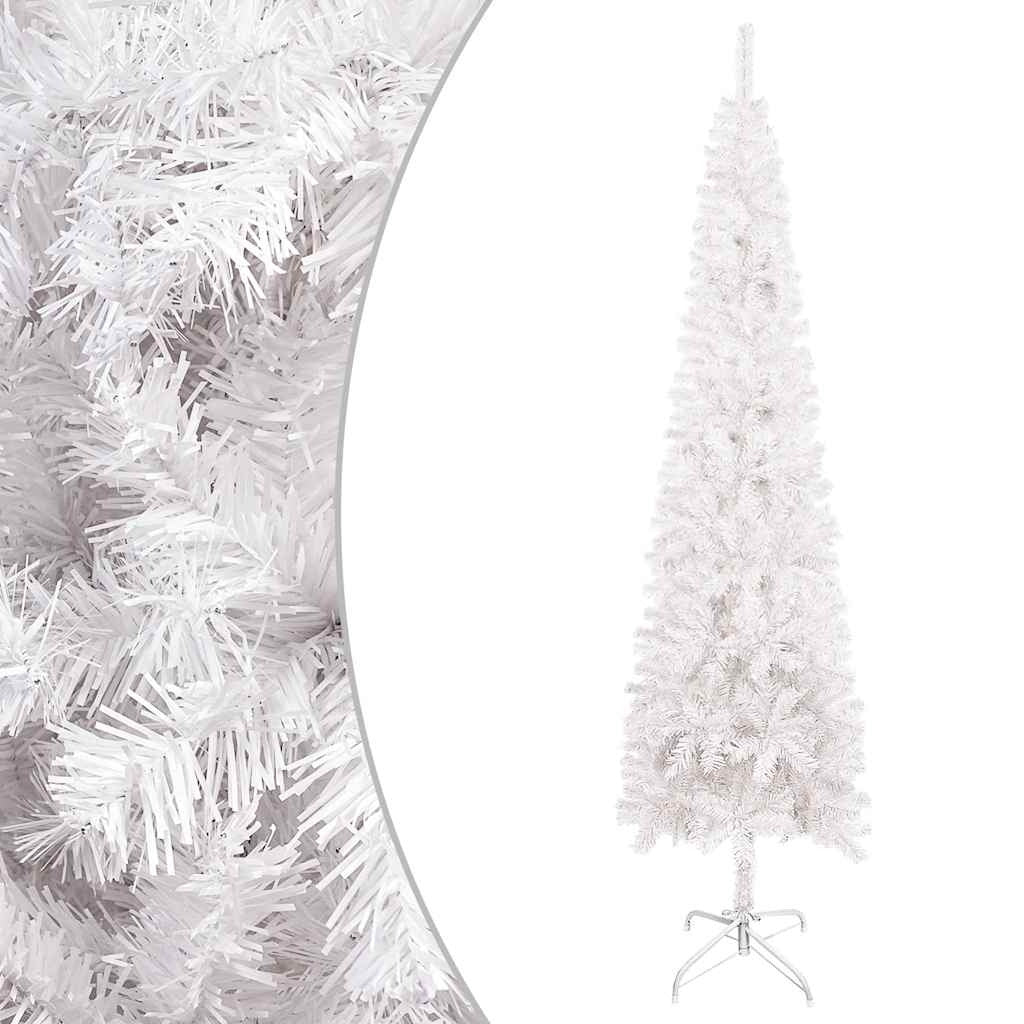 Vidaxl Árbol De Navidad Delgado Blanco 180 Cm_0