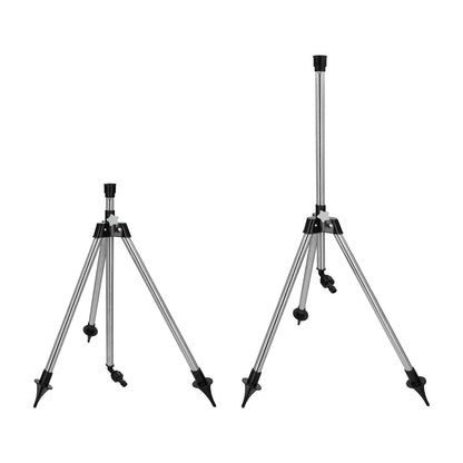 Tripode Para Aspersores Altura Regulable 55/90 Cm. Tomas Agua 1/2. Acero Cromado. Tripode Aspersores Jardineria_2