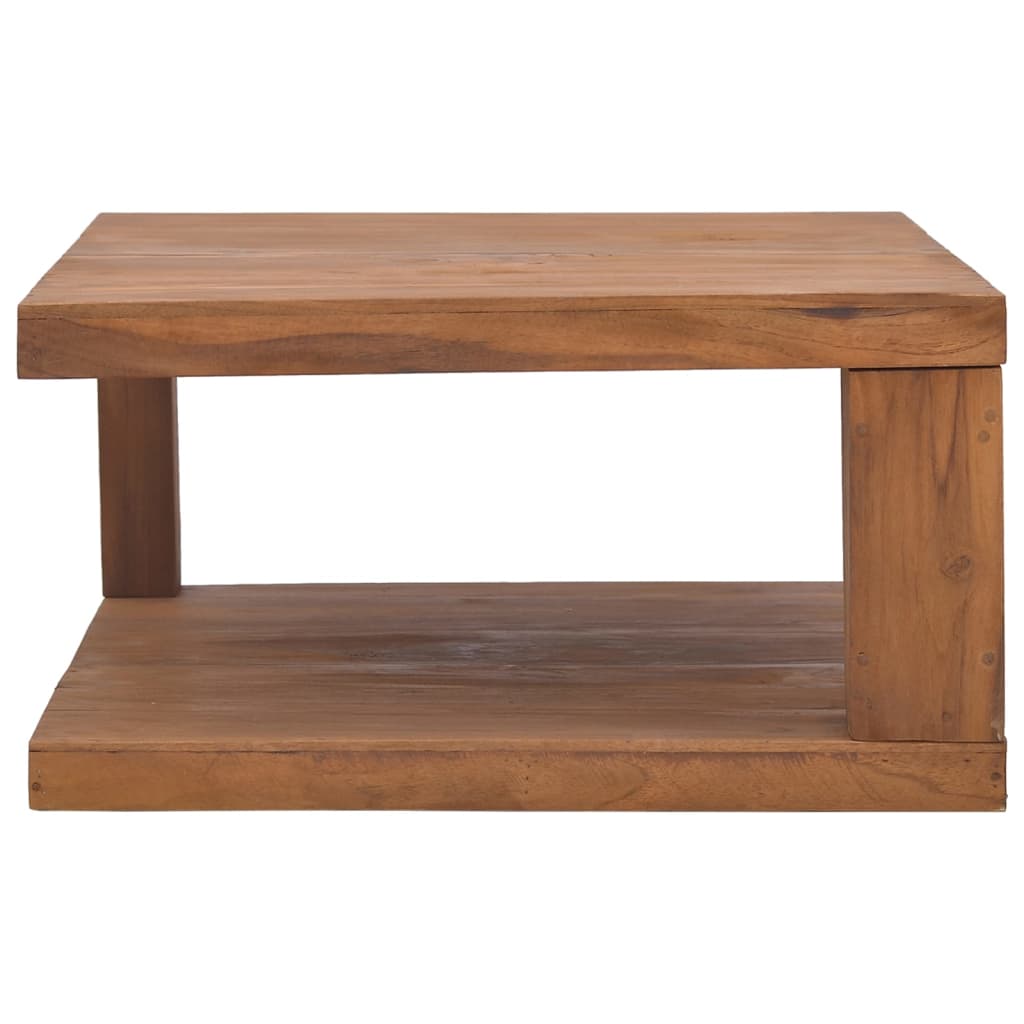 Mesa De Centro Madera Maciza De Teca 65x65x33 Cm_1