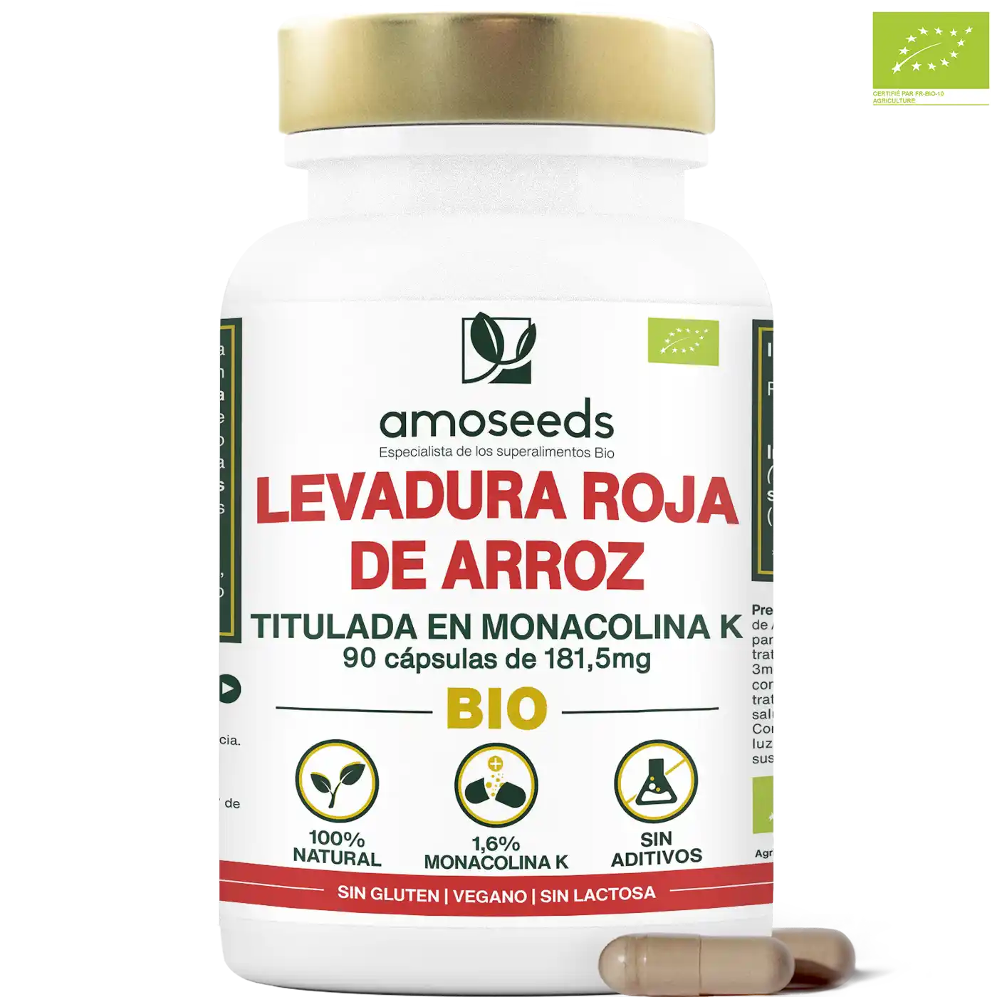 Levadura Roja De Arroz Bio | 90 Cápsulas_0