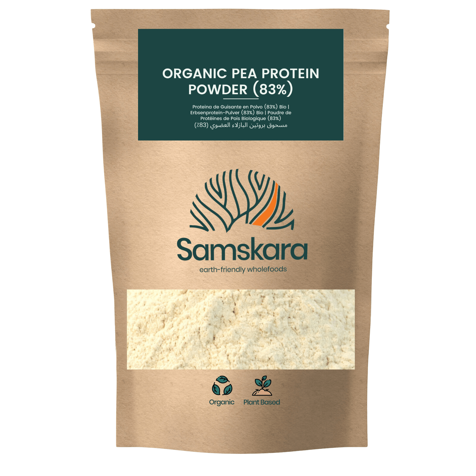 Proteína De Guisante Fermentada Bio - 1kg | Proteína Vegetal Ecológica Vegana Para Batidos Y Repostería_0