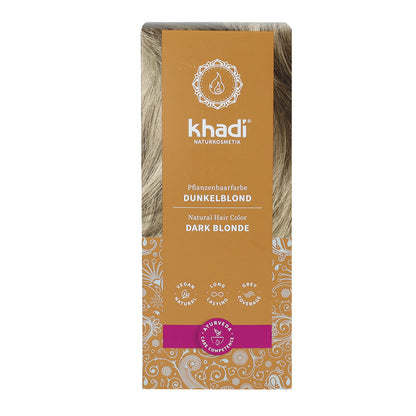 Tinte natural rubio oscuro ceniza Khadi 100 g