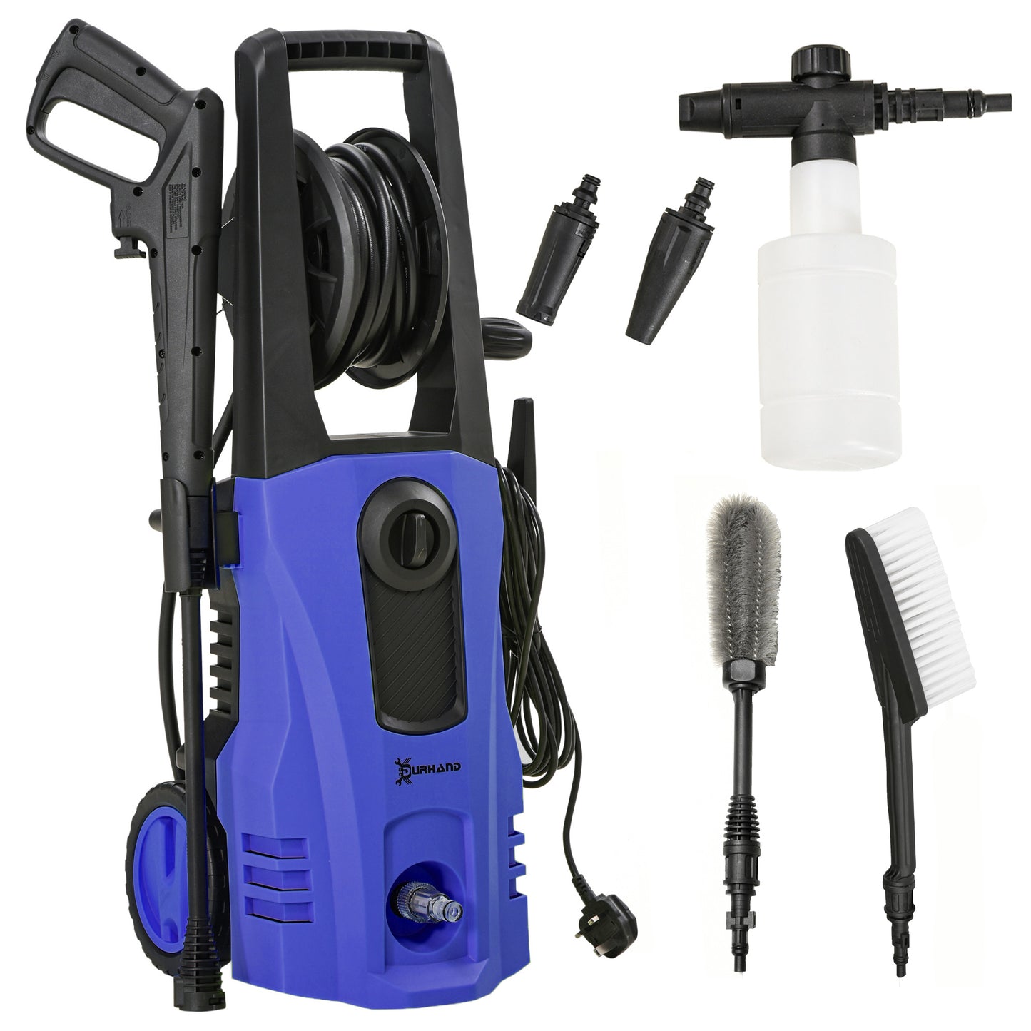 Durhand Hidrolimpiadora 1800w Caudal 510l/h Bomba De Aluminio Presión De 150 Bar_0