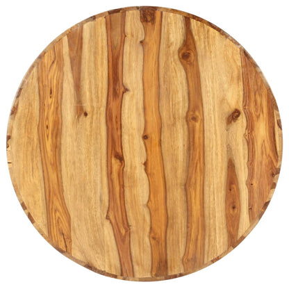 Mesa De Centro Redonda Madera Maciza De Sheesham 65x30 Cm_3