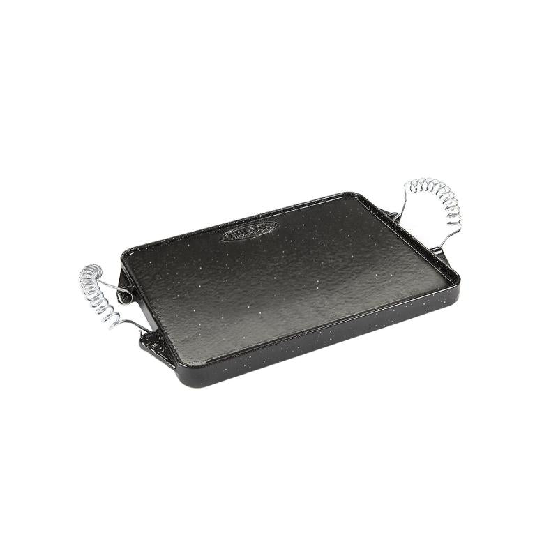 Plancha Hierro Fundido Esmaltada Rectangular 21 X 27 Cm.