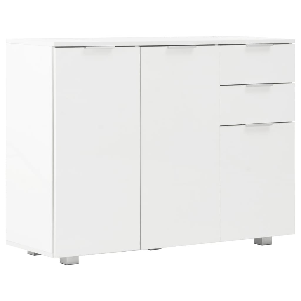 Aparador Blanco Brillante 107x35x80,5 Cm_1
