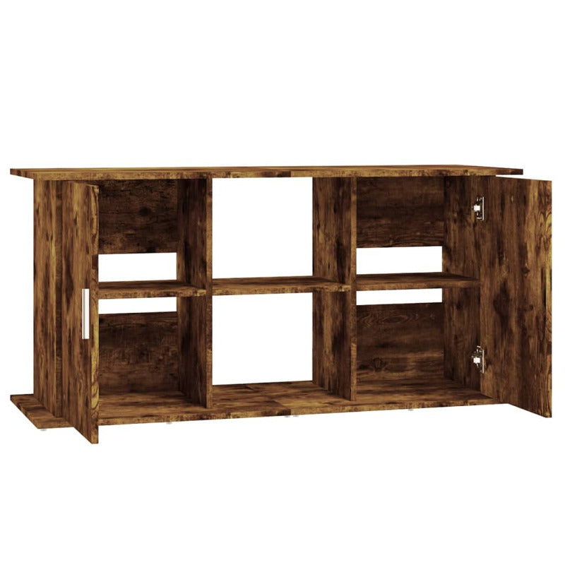Vidaxl Soporte De Acuario Madera Ingeniería Roble Ahumado 121x41x58 Cm_5