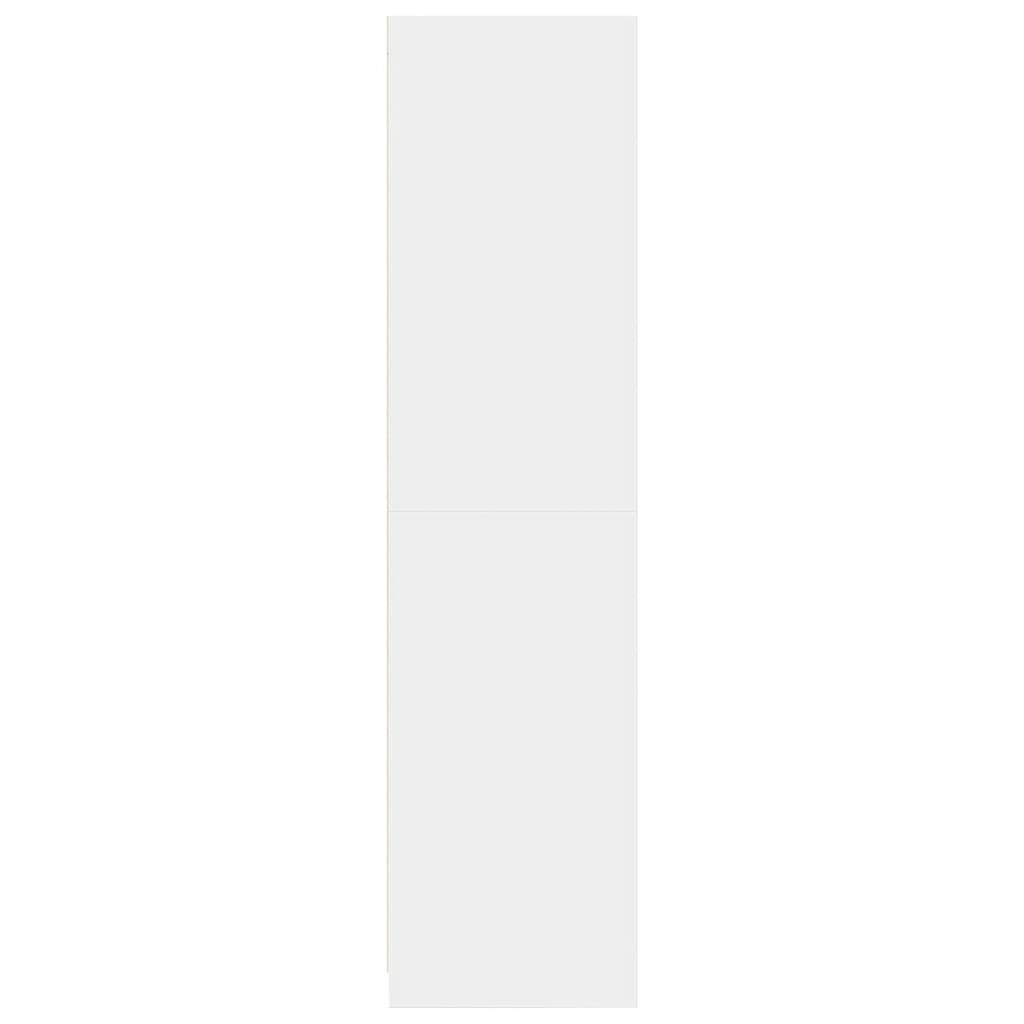 Armario De Madera Contrachapada Blanco 100x50x200 Cm_4