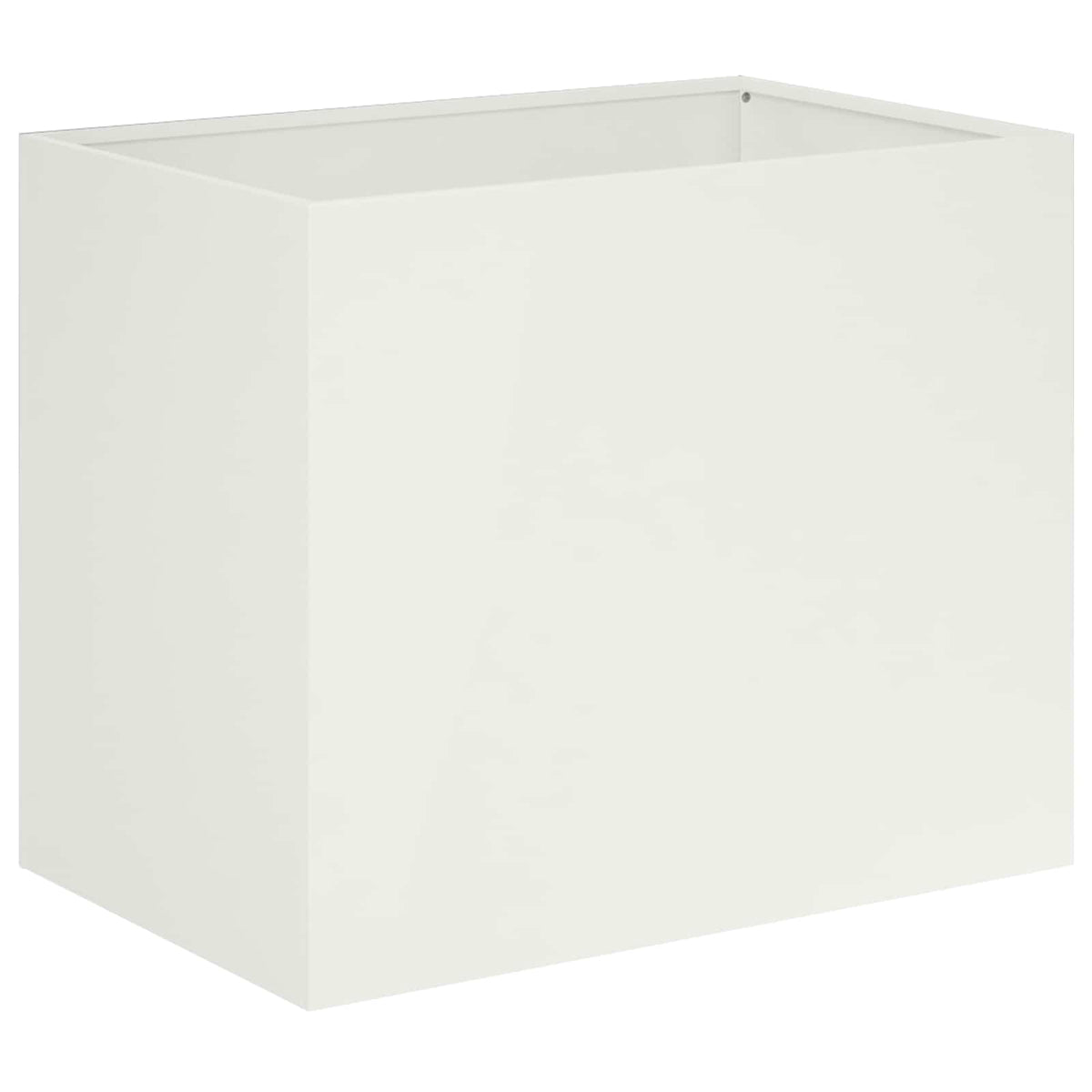 Macetero De Jardín Blanco 60 X 40 X 50 Cm_0
