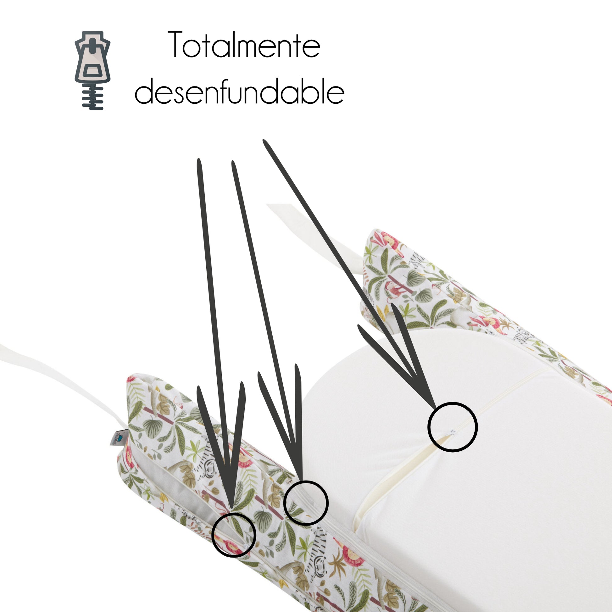 Cojín Nido Reductor De Base Impermeable Safari In The Jungle