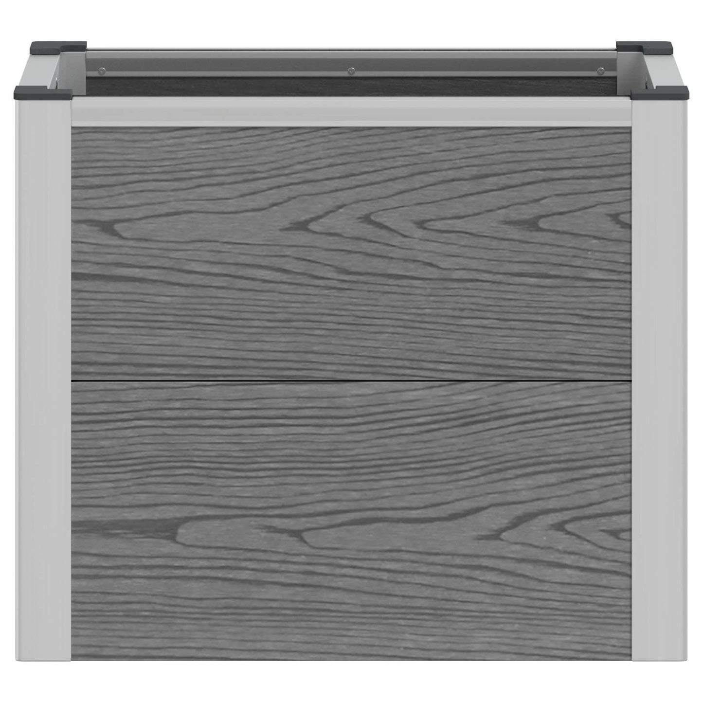 Arriate Elevado Gris 50 X 30 X 42 Cm Wpc Y Aluminio_3