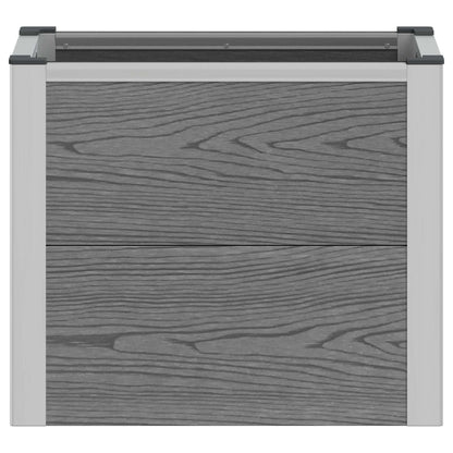 Arriate Elevado Gris 50 X 30 X 42 Cm Wpc Y Aluminio_3