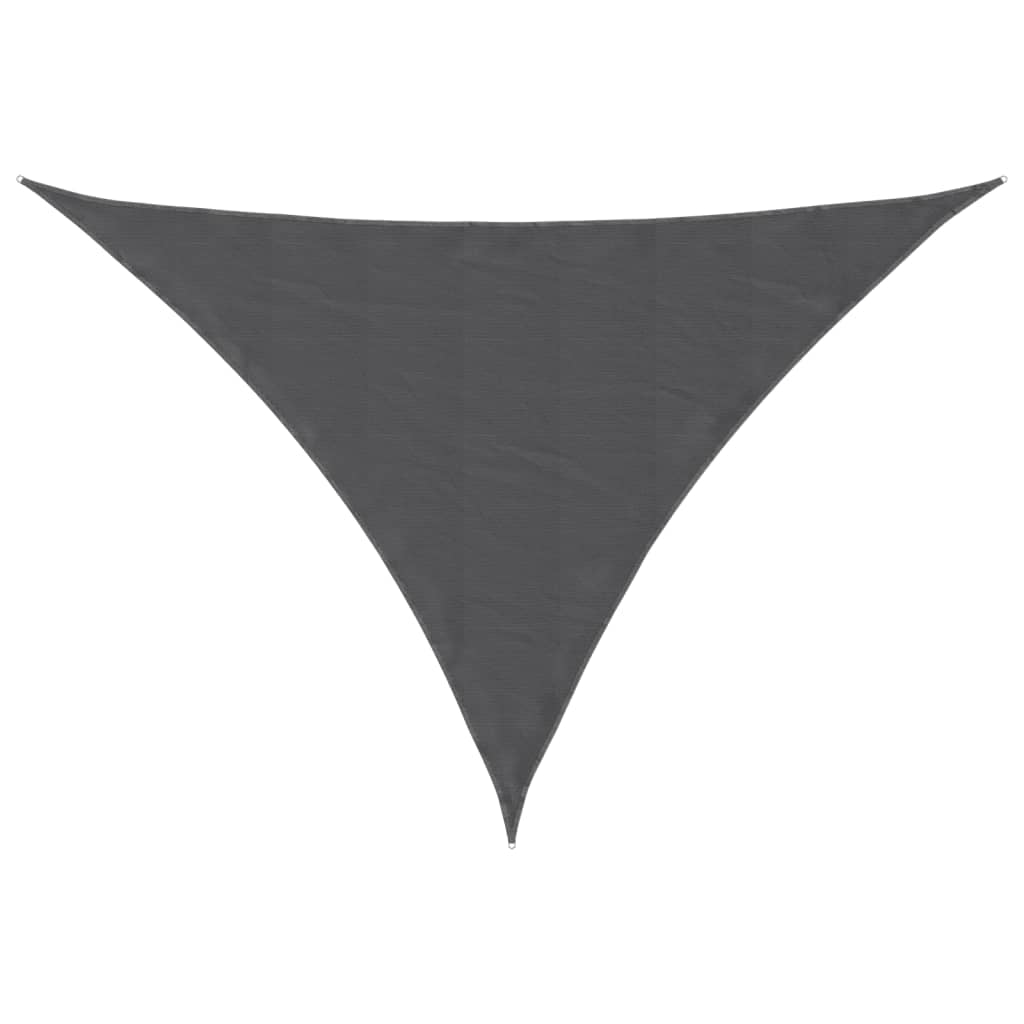 Vidaxl Toldo De Vela Triangular Tela Oxford Gris Antracita 4x4x5,8 M_0
