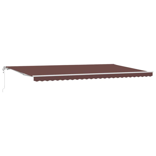 Toldo Retráctil Automático Marrón 600x300 Cm_0