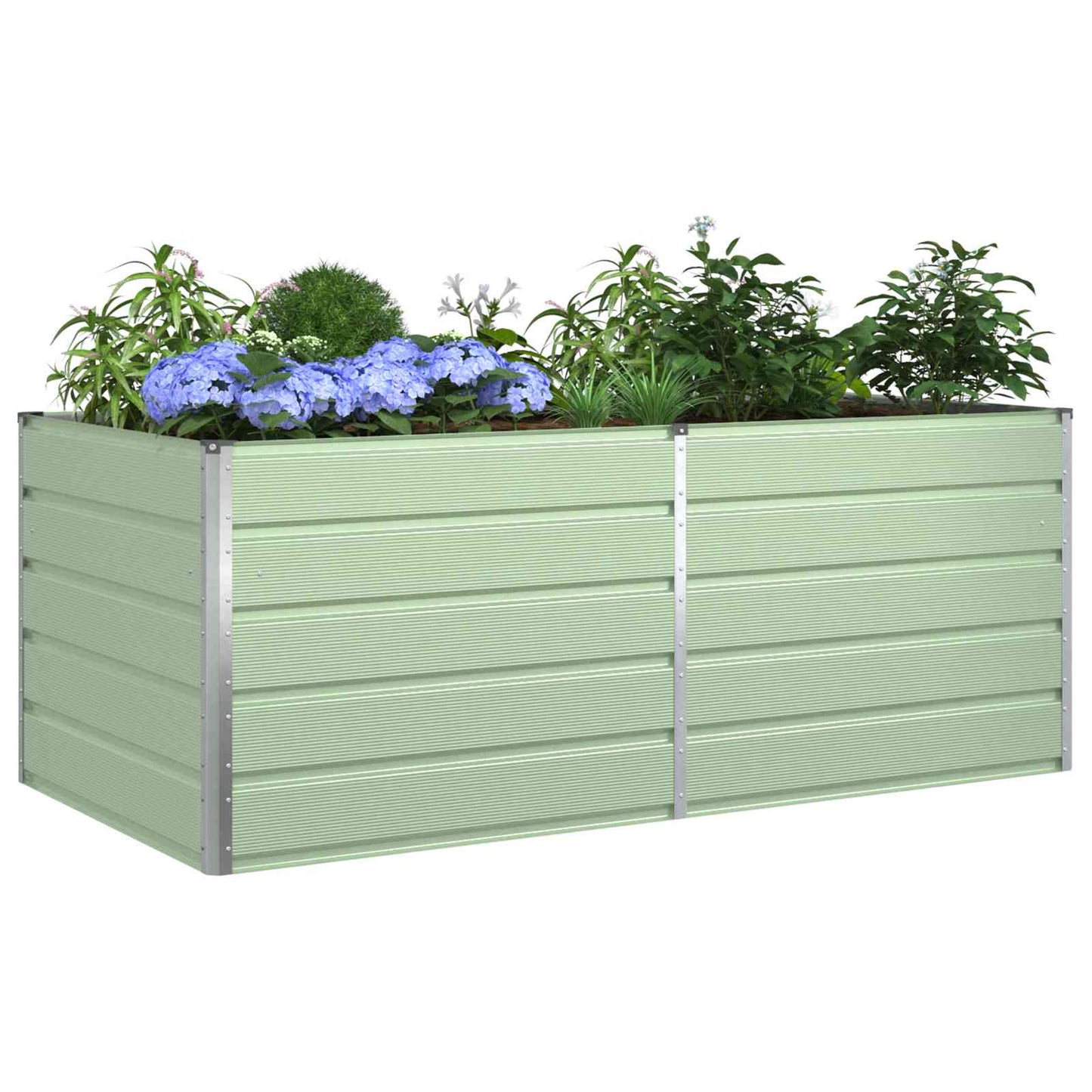 Jardinera Verde Pastel 195 X 100 X 75 Cm Acero Galvanizado_2