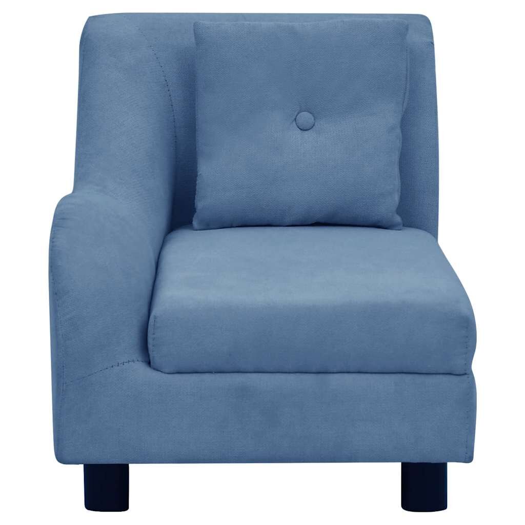 Vidaxl Sofá Para Perros Con Almohada Azul Felpa 83x44x44 Cm_3
