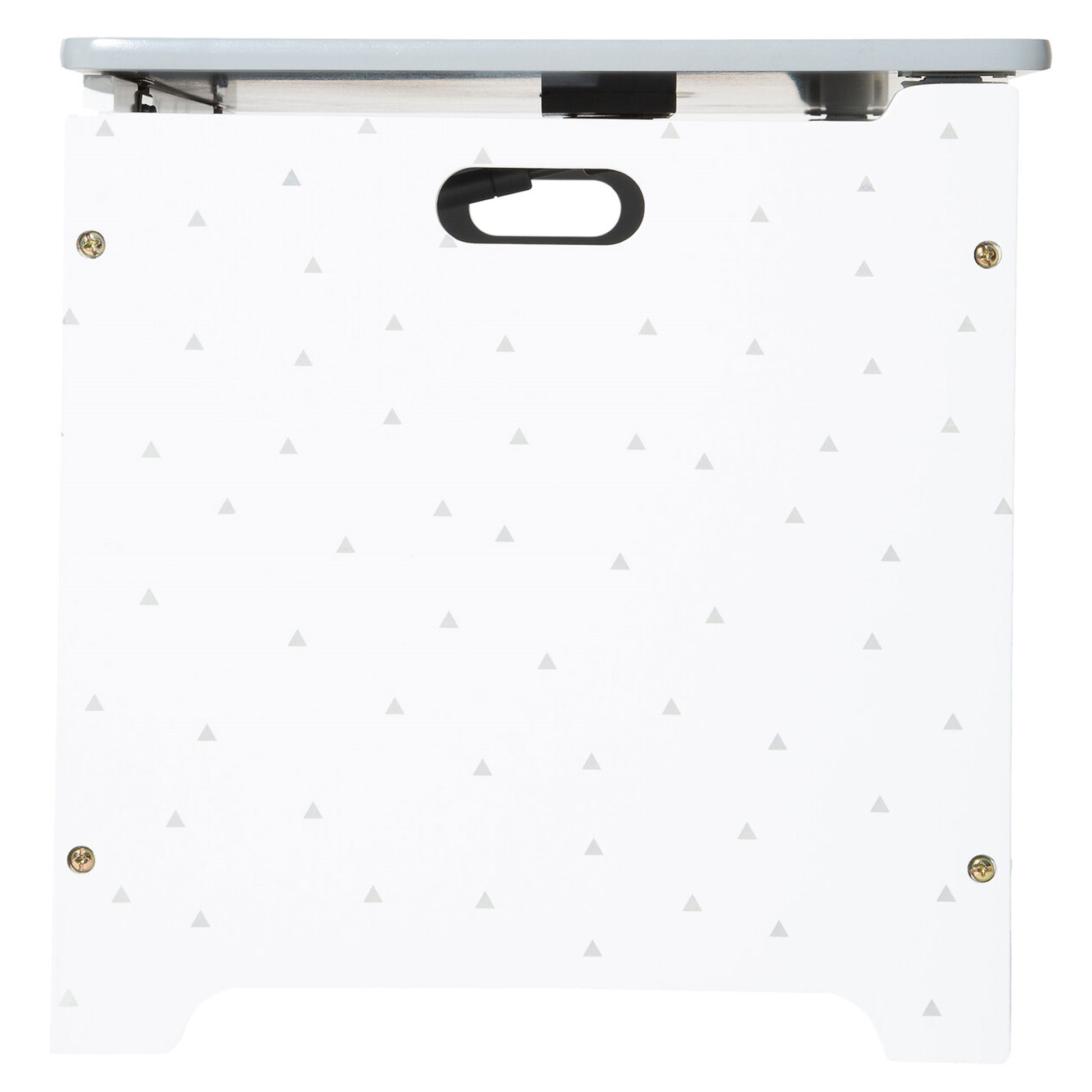 Well Home Baúl Infantil Para Juguetes En Color Blanco Y Gris 58 X 37,5 X 38cm