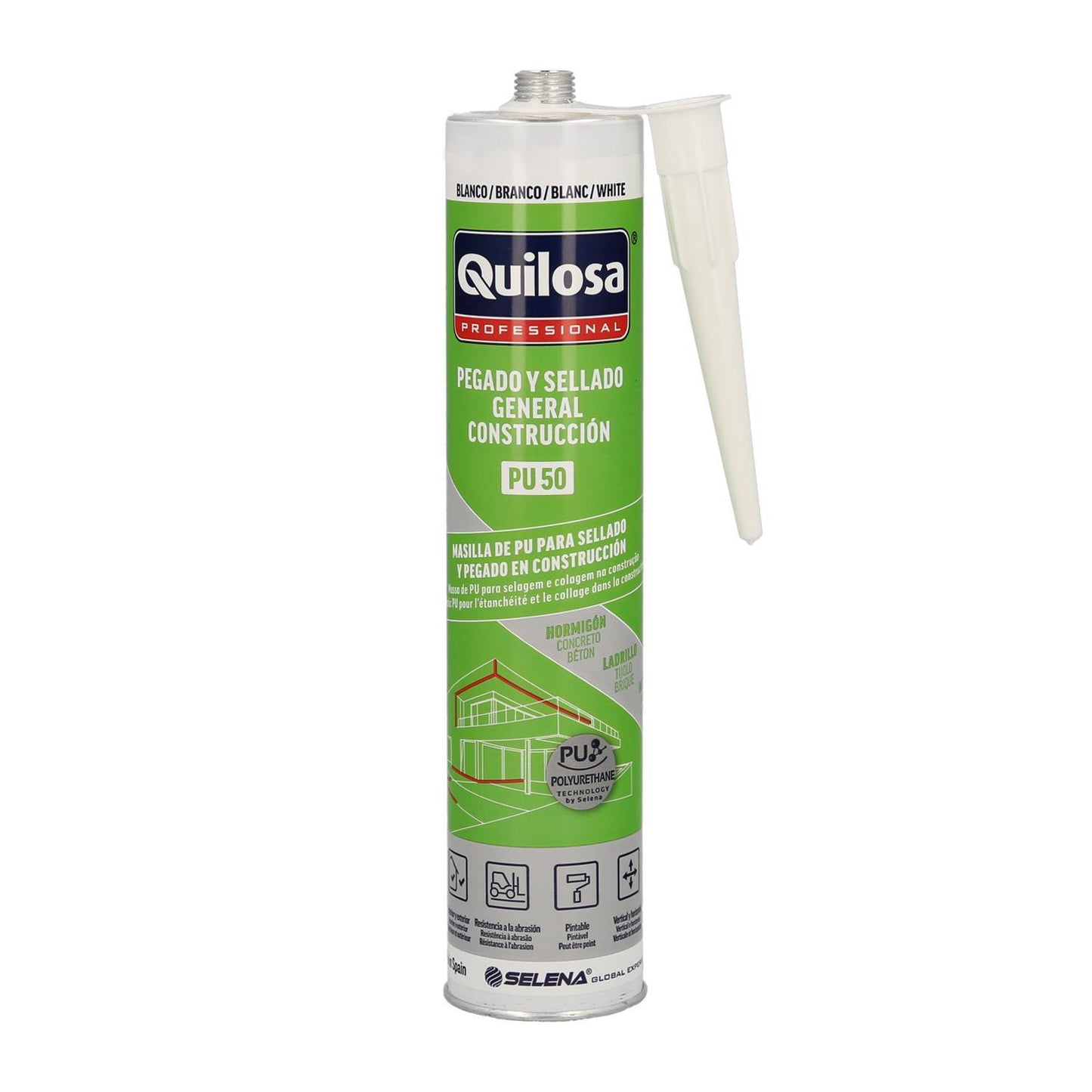 Masilla Poliuretano Blanca Cartucho 300 Ml._0