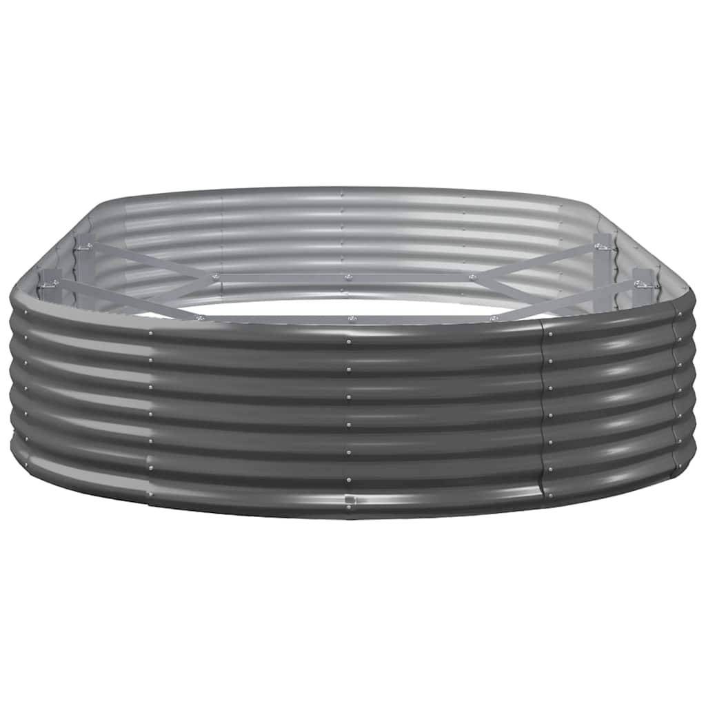 Jardinera Arriate Acero Galvanizado Antracita 600x140x36cm_3