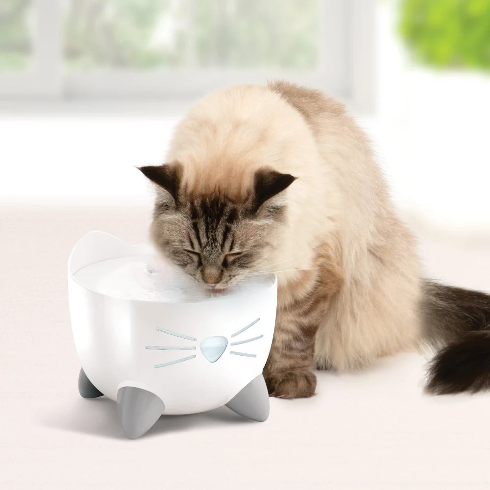Fuente Bebedero para Gatos Easy to Clean Verde Catit PIXI 2,25 L