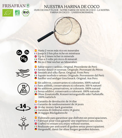 Harina De Coco En Polvo Ecológica | Calidad | Frisafran 200 G_3