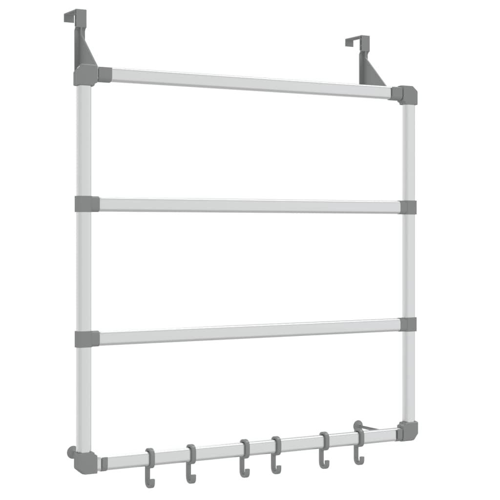 Vidaxl Toallero De Aluminio 67x15x66 Cm_0
