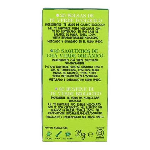 Té Verde Clásico Bio Cupper 20 bolsitas