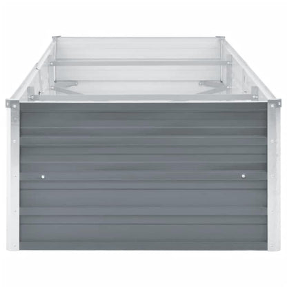 Arriate De Jardín De Acero Galvanizado Gris 240x80x45 Cm_3