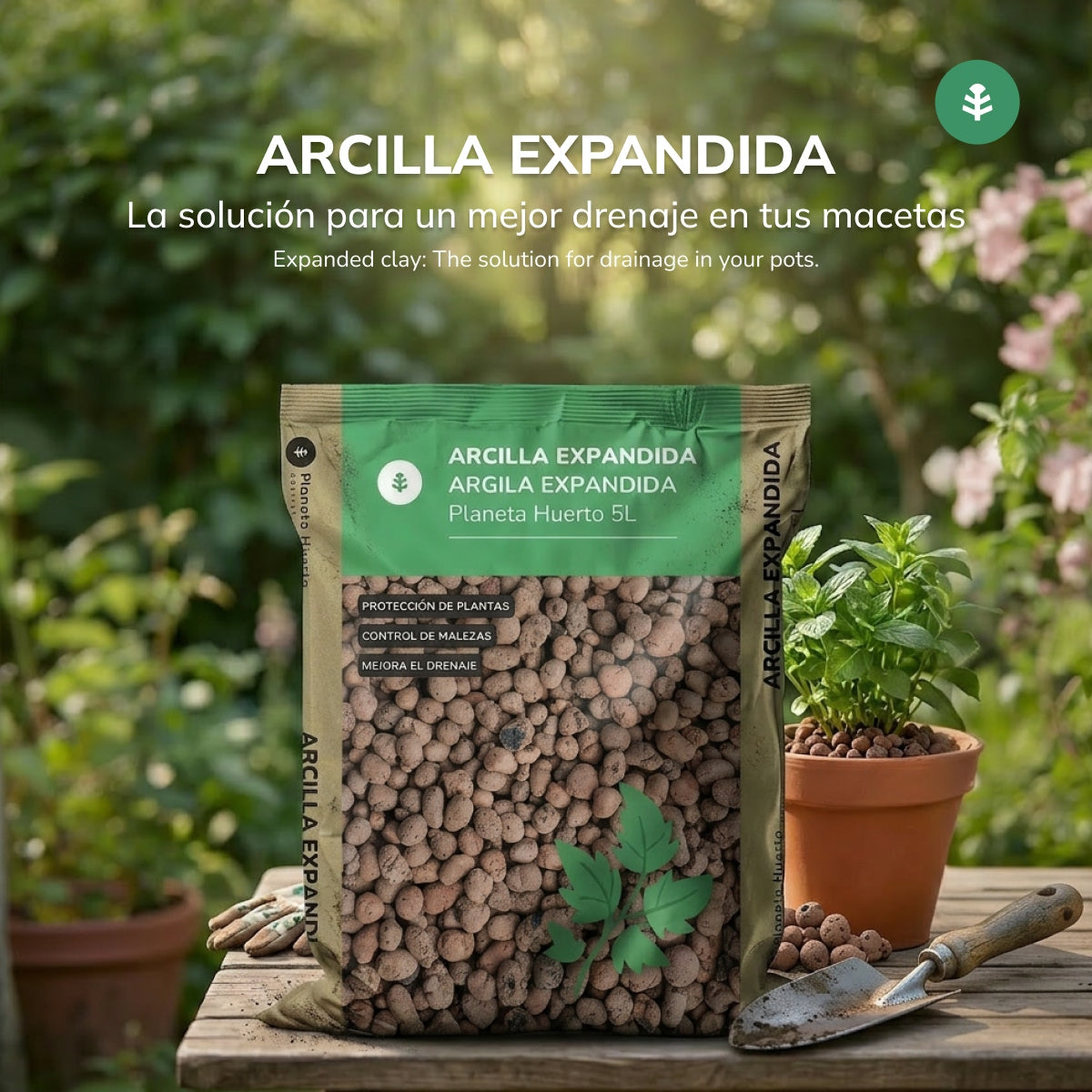 Arcilla expandida Planeta Huerto 25 Litros