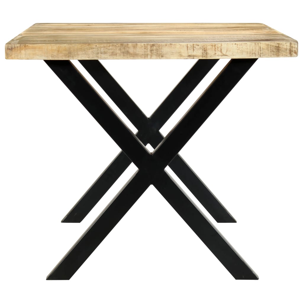 Mesa De Comedor De Madera Maciza De Mango 180x90x76 Cm_2