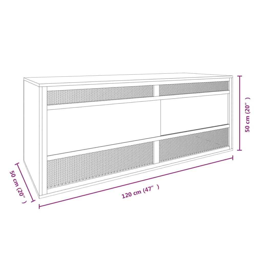 Vidaxl Terrario De Madera Contrachapada 120x50x50 Cm_2