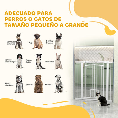 Pawhut Barrera Para Perros Con Cierre Automático_3