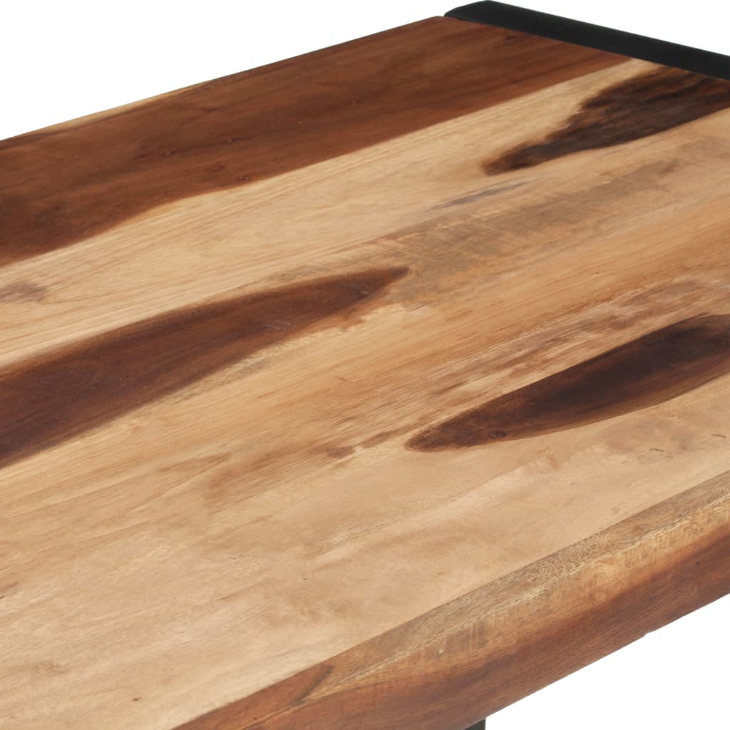 Mesa De Comedor De Madera Maciza 120x60x75 Cm_3