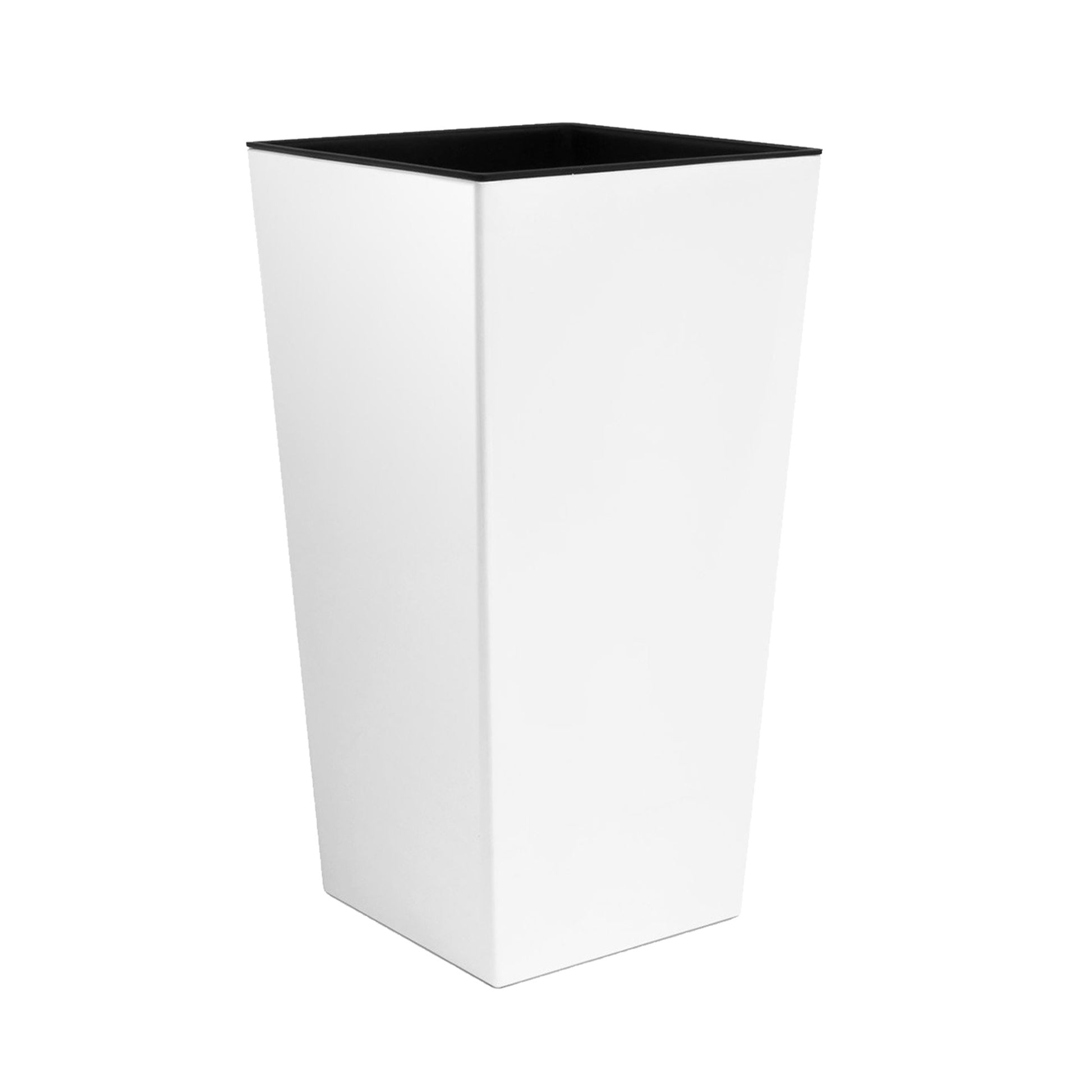 Maceta Alta Urbi 16,3 Litros, De Plastico, 22 X 22 X 42 Cm En Color Blanco_0