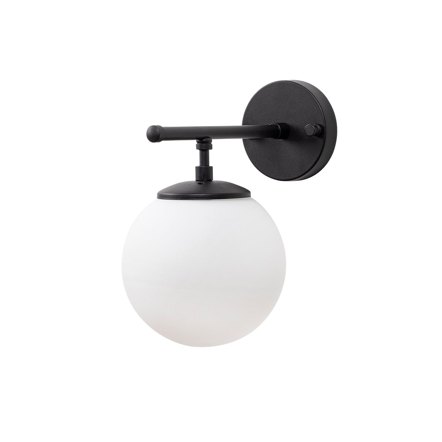 Aplique De Pared Pantalla Blanca, Metal , Negro, 15x24x24, Casquillo E14 Max 40 W_0
