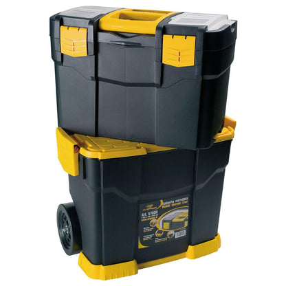 Carro Portaherramientas / Maletín De Herramientas Con Ruedas 460x280x665 Mm. Caja Almacenaje, Malentin Organizador