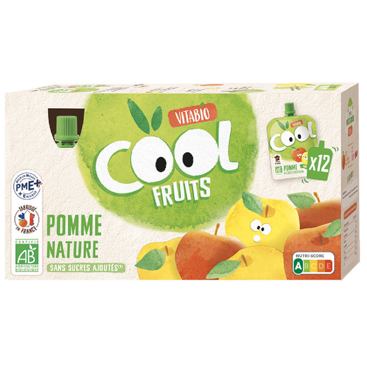 Pack 12 Pouches Cool Fruits Manzana 90g VITABIO