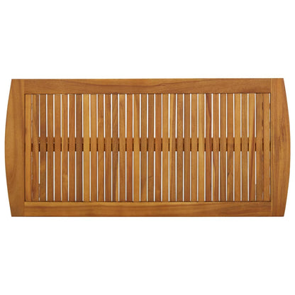 Mesa De Centro De Madera Maciza De Acacia 102x50x43 Cm_2