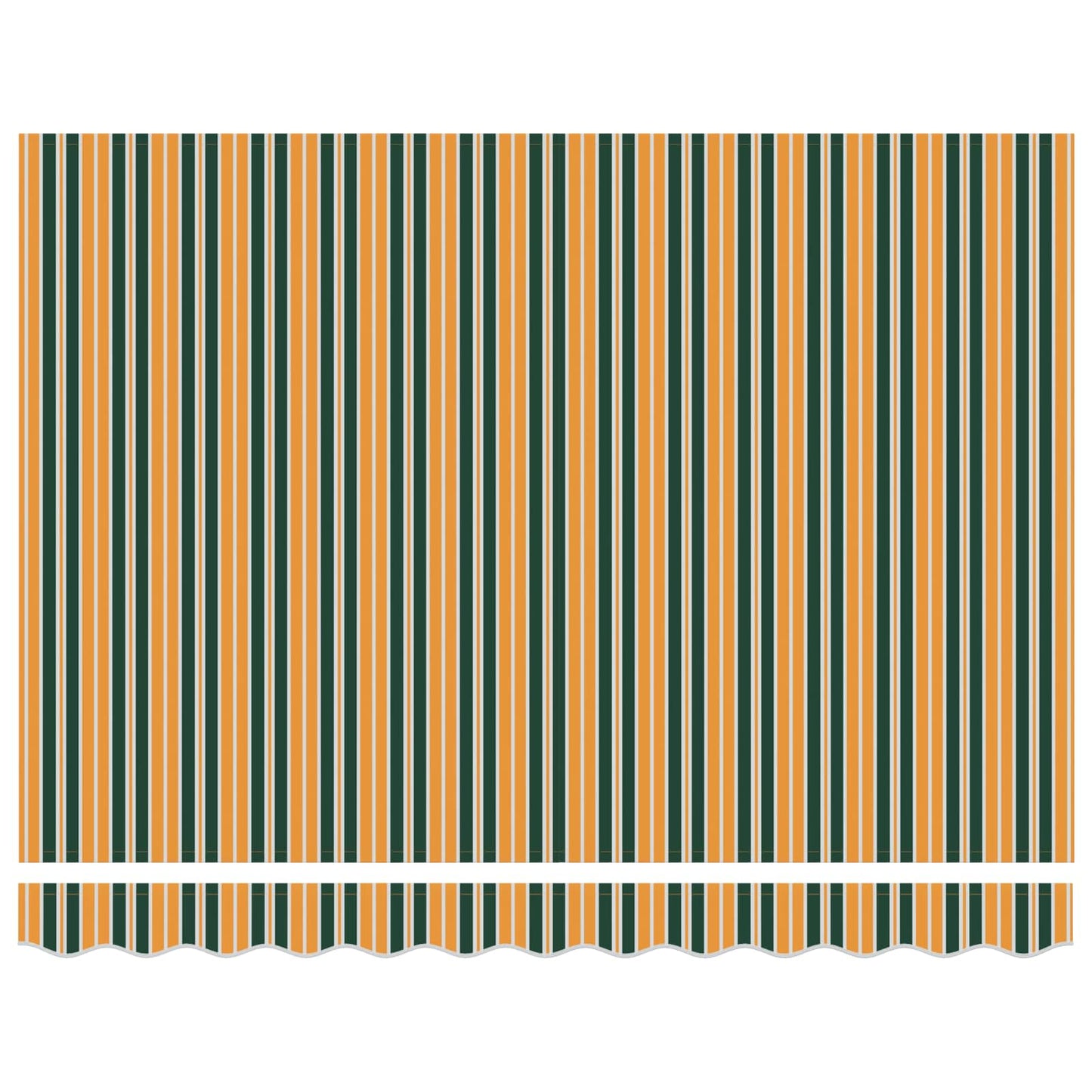 Toldo Retráctil Verde Y Amarillo 300 X 250 X 165 Cm_2