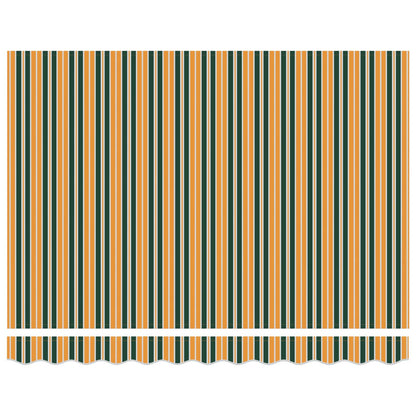 Toldo Retráctil Verde Y Amarillo 350 X 250 X 165 Cm_0