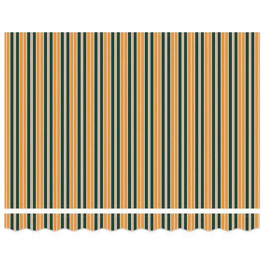Toldo Retráctil Verde Y Amarillo 350 X 250 X 165 Cm_0
