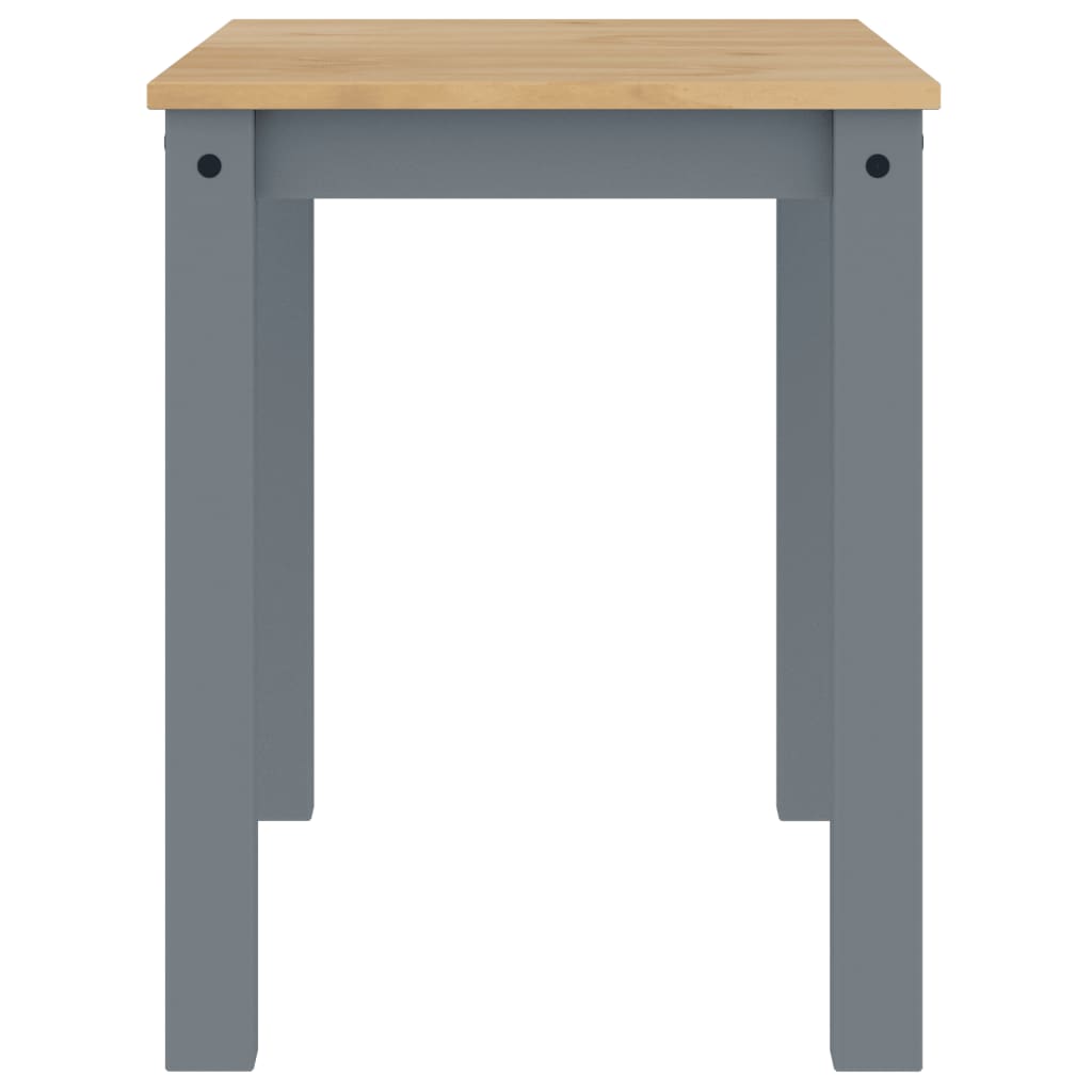 Mesa De Comedor Panama Madera Maciza De Pino Gris 117x60x75 Cm_3