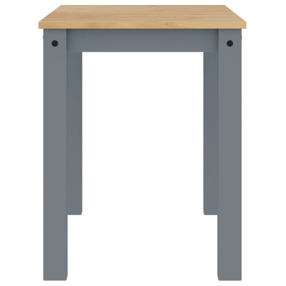 Mesa De Comedor Panama Madera Maciza De Pino Gris 117x60x75 Cm_3