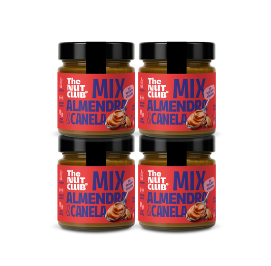 Pack crema de almendra 4 uds The Nut Club 800g_0